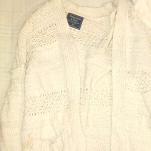 White cardigan